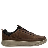 Zapatilla Urbana Hombre Cuero Café