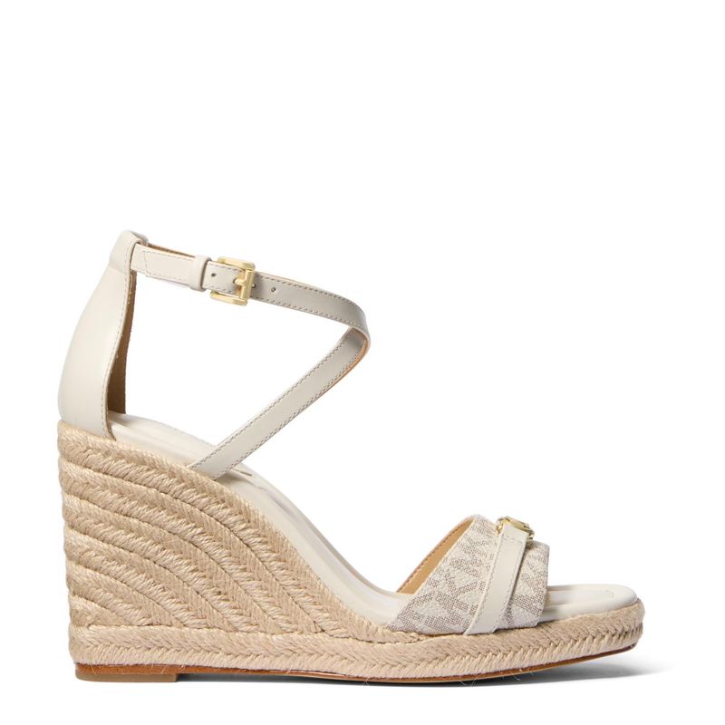 MICHAEL KORS - Sandalia Mujer Cuero Blanco Michael Kors
