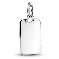 PANDORA - Colgante Etiqueta Rectangular Mujer