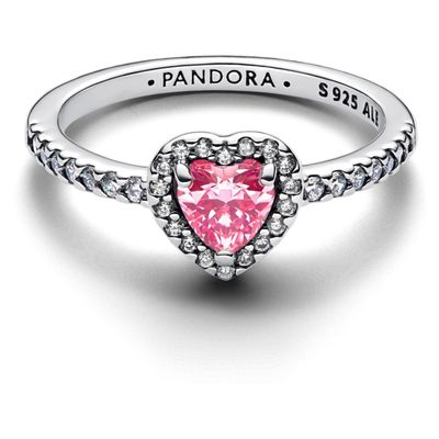 Imagen 2 del producto Anillo Corazón Rosa Elevado Mujer
