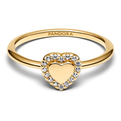 Imagen 2 del producto Anillo Halo y Corazón Grabable Mujer