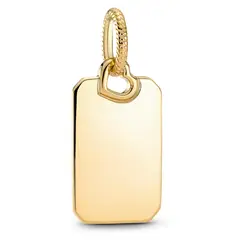 PANDORA - Colgante Etiqueta Rectangular Mujer