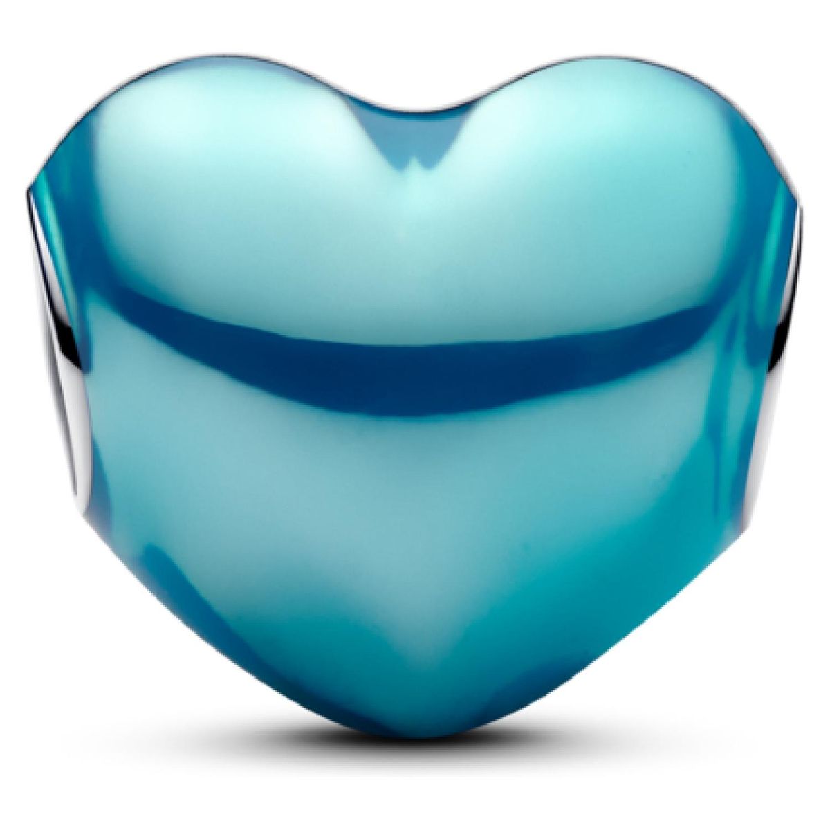 PANDORA - Charm Corazón Metálico Azul Mujer Pandora
