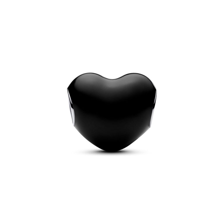 Charm Corazon Negro Mujer