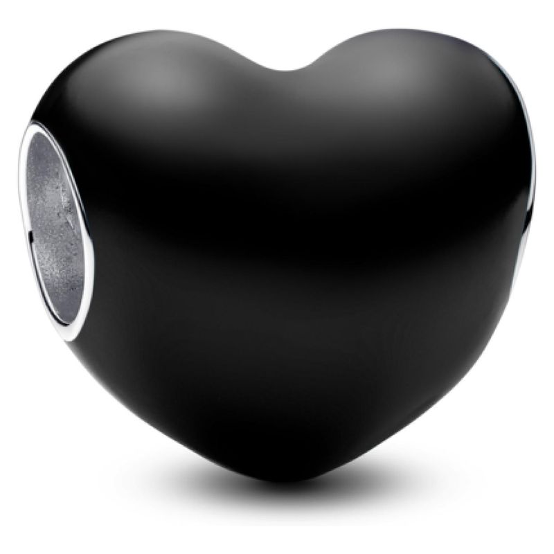 PANDORA - Charm Corazón Negro Mujer Pandora