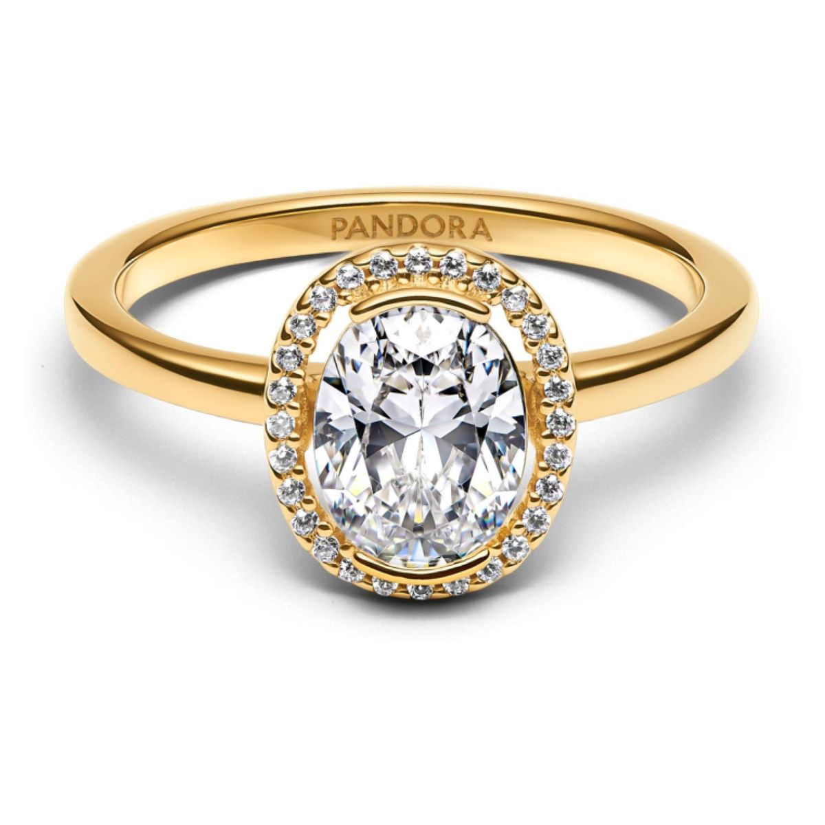 PANDORA - Anillo Halo Ovalado Brillante Mujer Pandora