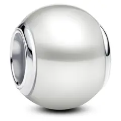 PANDORA - Charm Blanco Redondo Mujer