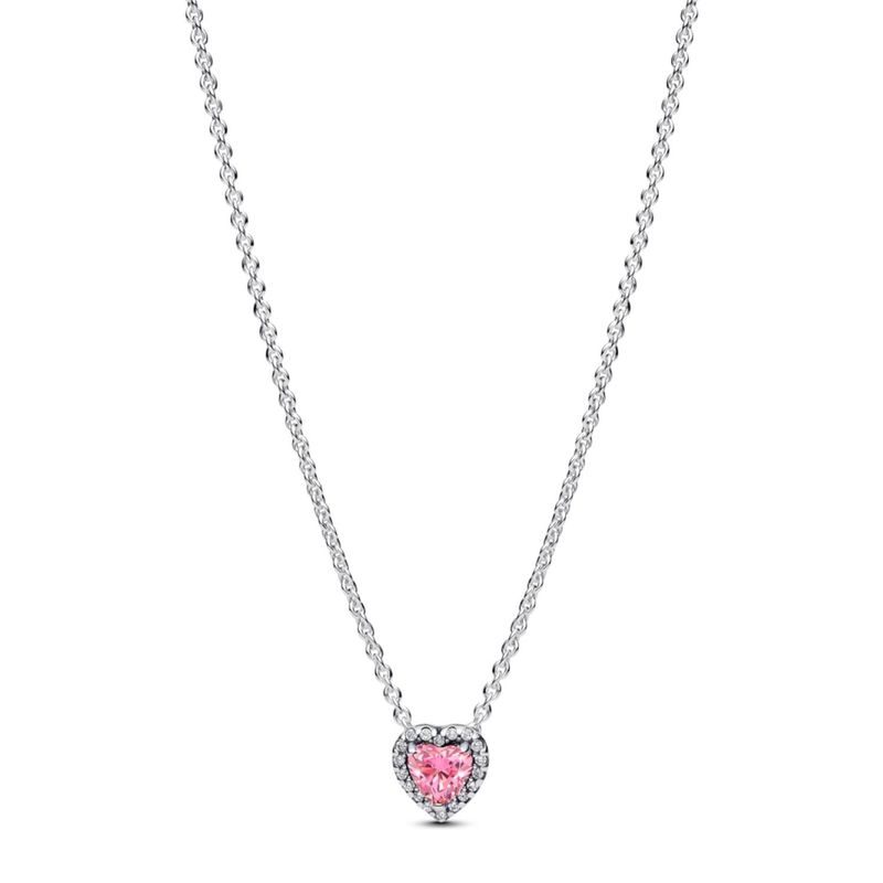 PANDORA - Collar Corazón en Relieve Mujer Pandora