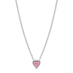 PANDORA - Collar Corazón en Relieve Mujer