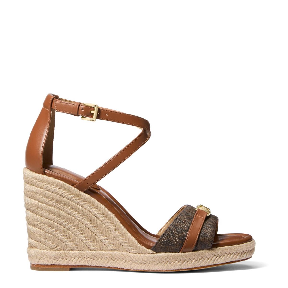 MICHAEL KORS - Sandalia Mujer Cuero Café Michael Kors