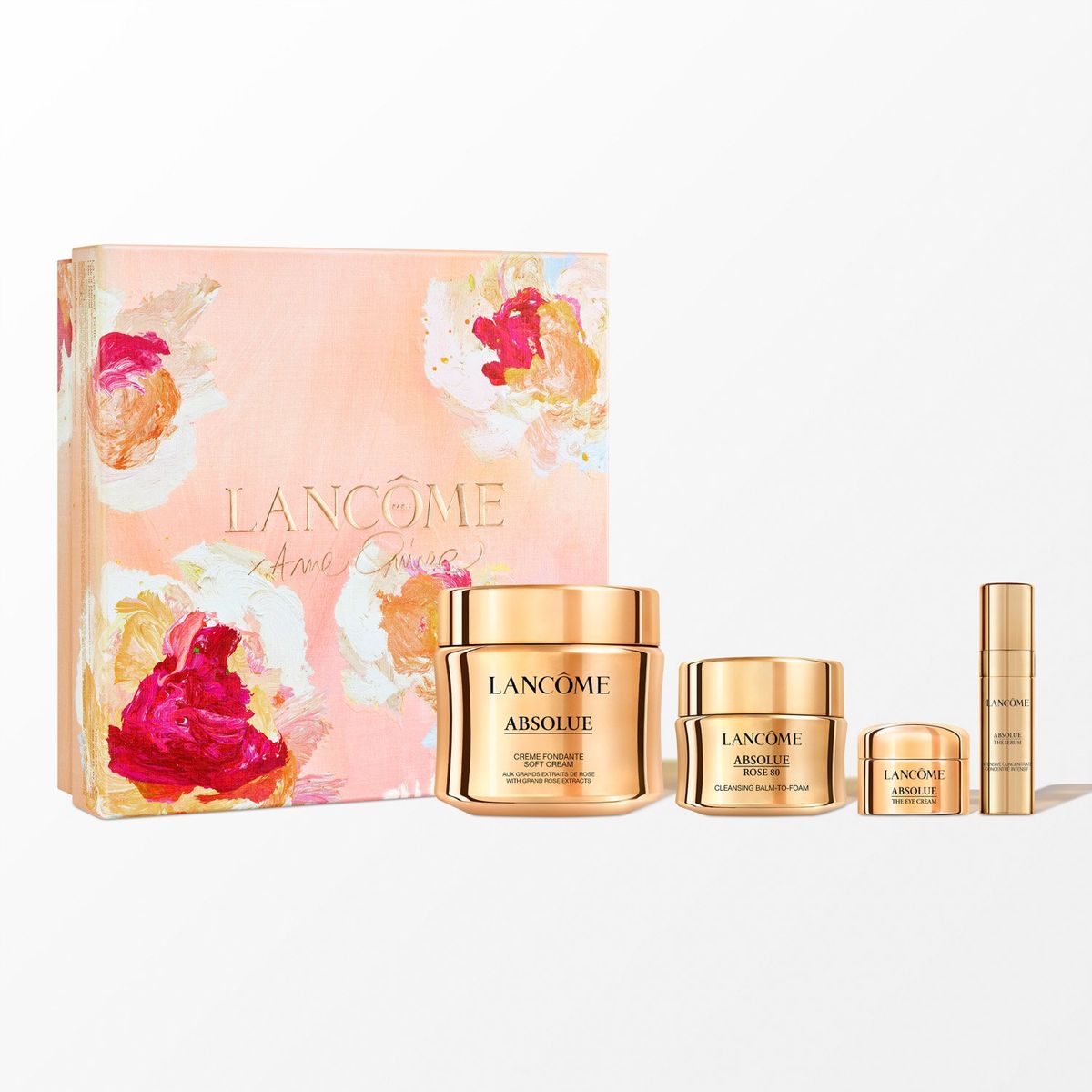 LANCOME - Set Antiedad Absolue Bálsamo Limpiador, Sérum, Contorno Ojos Y Crema Suave Lancôme