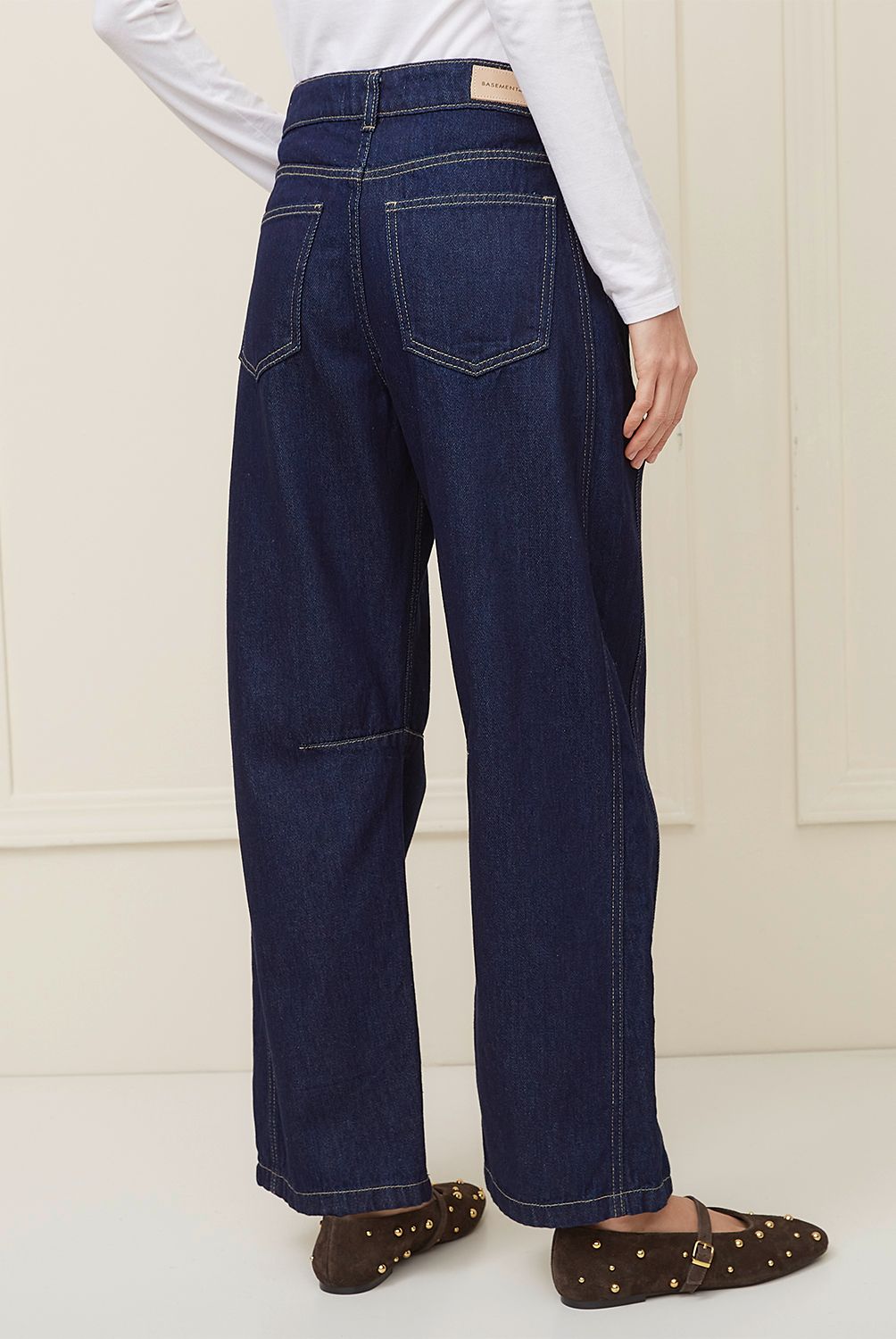 BASEMENT - Jeans Balloon Tiro Medio Mujer Basement