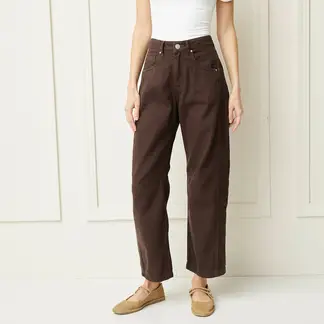 BASEMENT - Jeans Balloon Tiro Medio Mujer