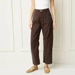 BASEMENT - Jeans Balloon Tiro Medio Mujer