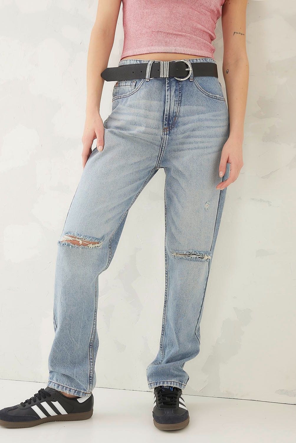 AMERICANINO - Jeans Mom Tiro Alto Mujer Americanino