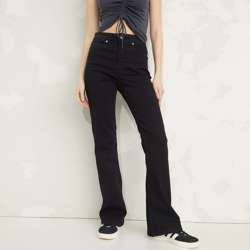 AMERICANINO - Jeans Flare Tiro Alto Mujer Americanino