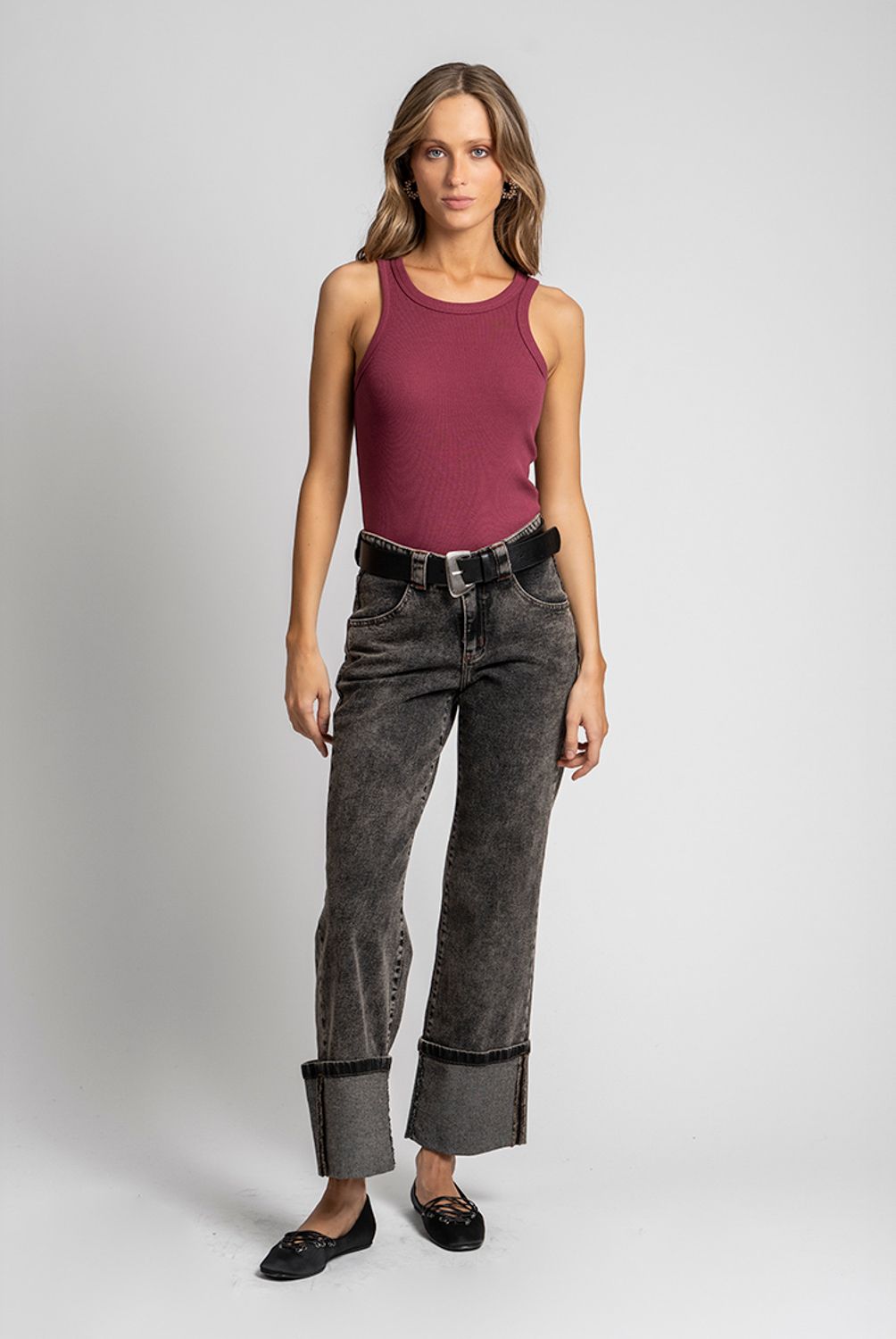 LOLITA POCKET - Polera Maru Burdeo Lolita Pocket
