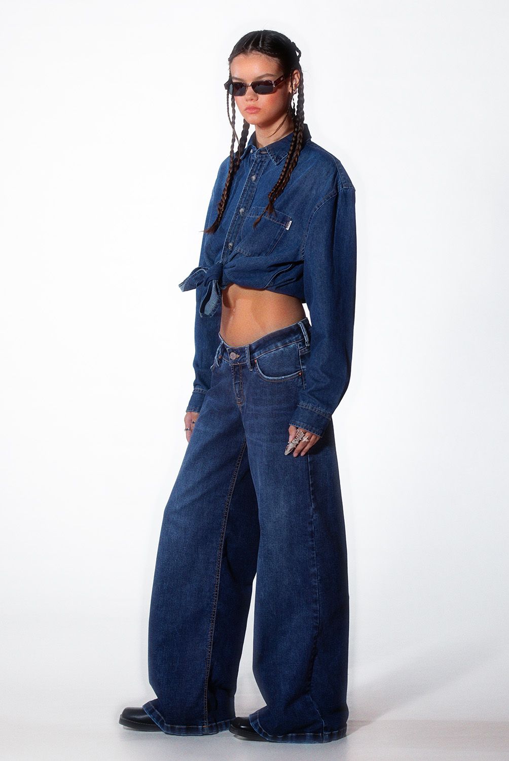 AMERICANINO - Jeans Wide Leg Mujer Americanino