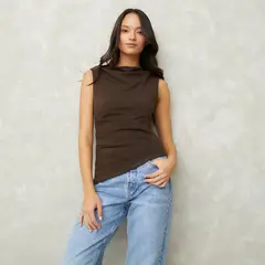 SYBILLA - Polera Sin Mangas Algodón Mujer