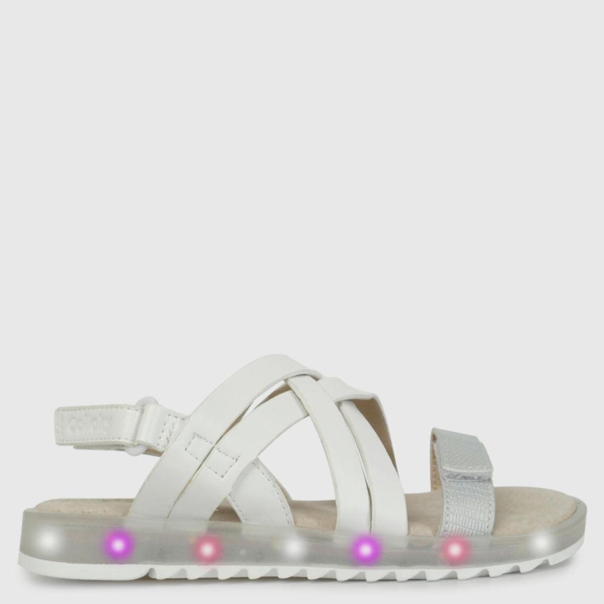 COLLOKY - Sandalia Niña Con Luces Blanco (28 a 33) Colloky