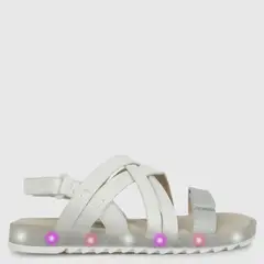 COLLOKY - Sandalia Niña Con Luces Blanco (28 a 33)