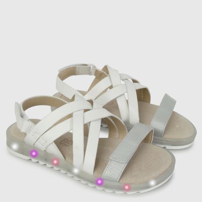 Imagen 2 del producto Sandalia Niña Con Luces Blanco (28 a 33)