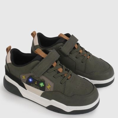 Imagen 2 del producto Zapatilla Urbana Unisex Niño Con Luces Verde (34 A 38)