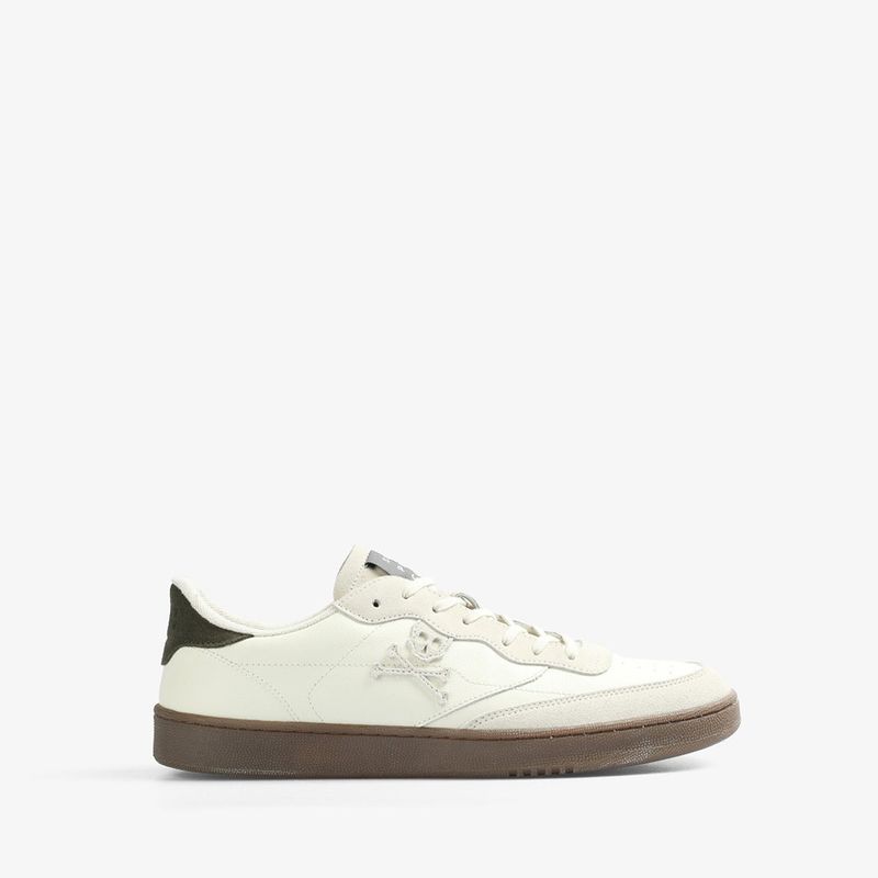 SCALPERS - Zapatilla Urbana Hombre Cuero Blanco Scalpers