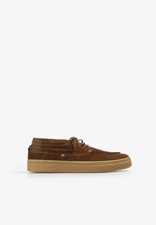 Zapato Casual Hombre Cuero Café