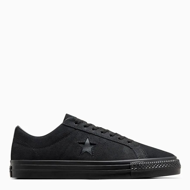 CONVERSE - One Star Pro Zapatilla Urbana Hombre Cuero Negro Converse