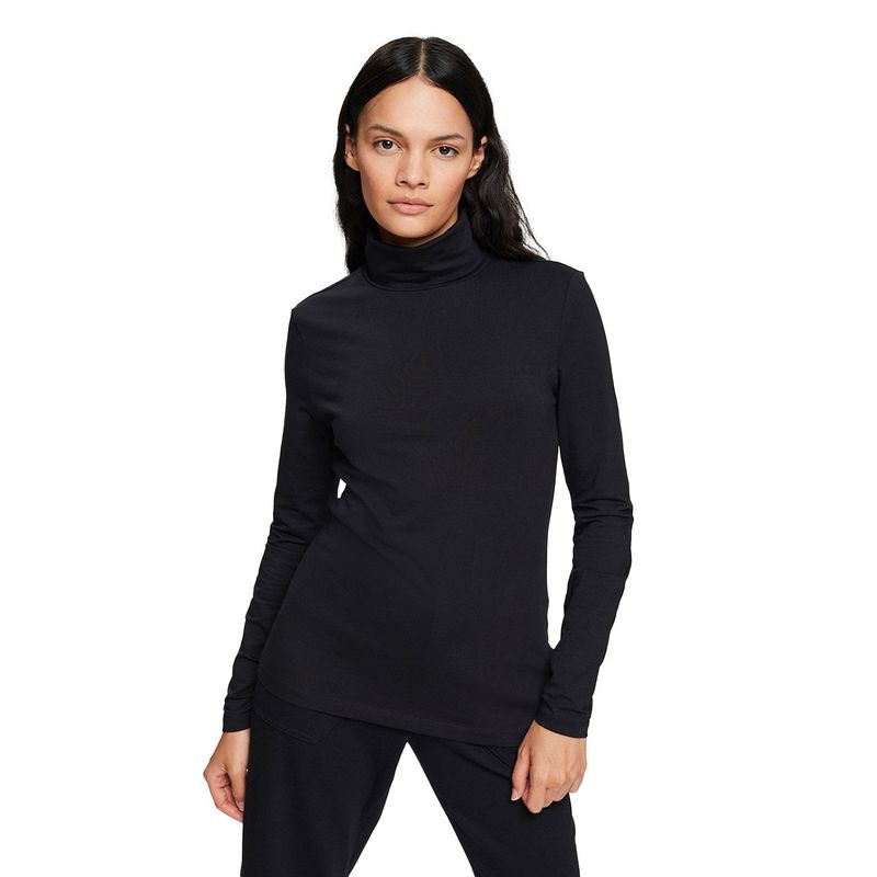 ESPRIT - Polera Manga Larga Algodón Mujer Esprit