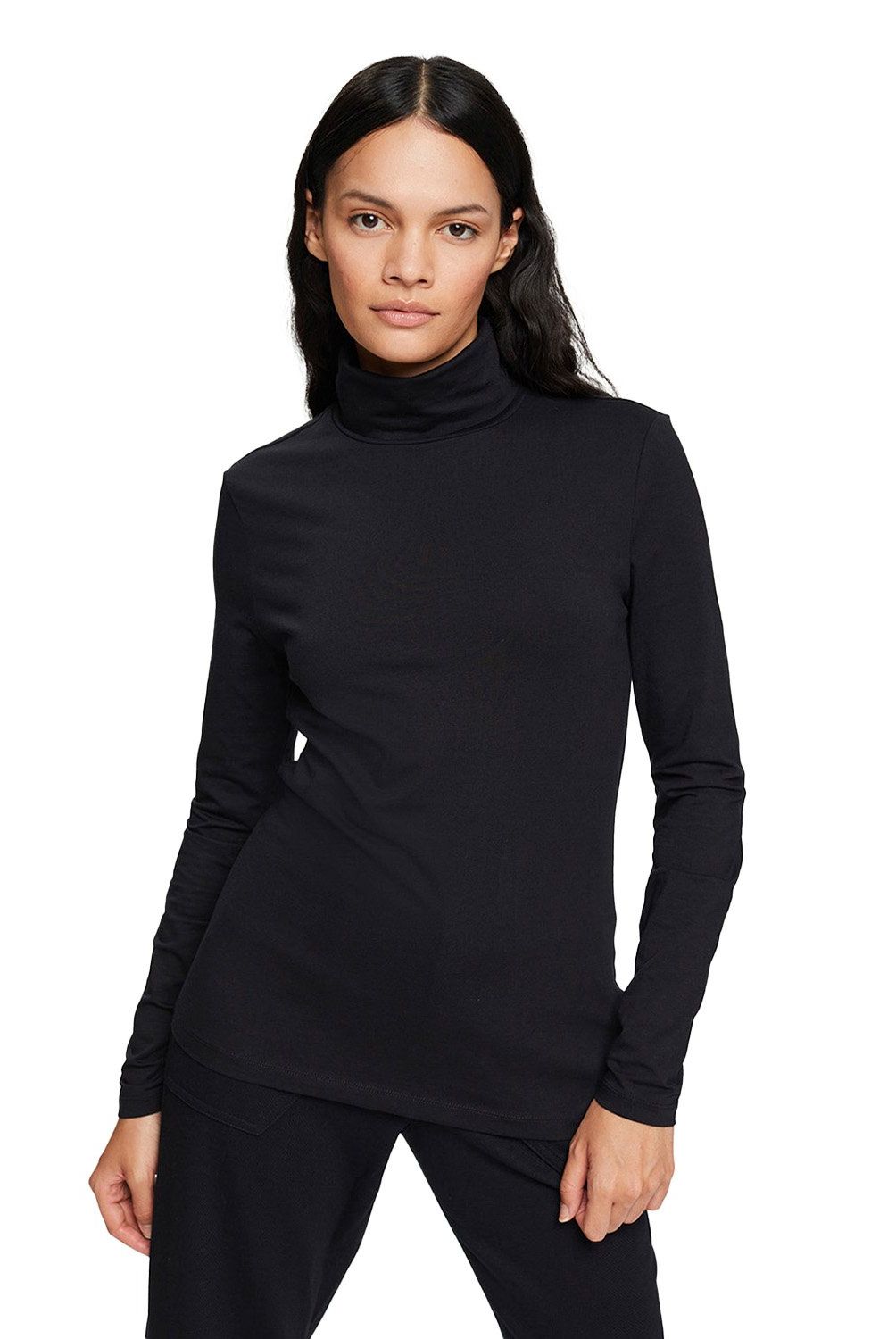 ESPRIT - Polera Manga Larga Algodón Mujer Esprit