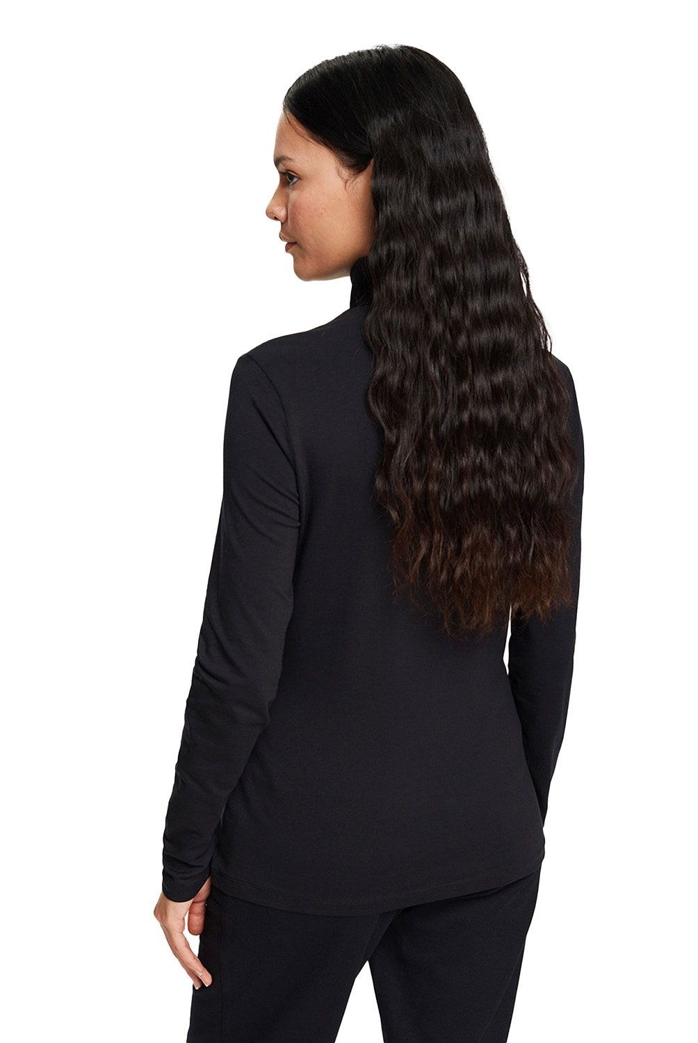 ESPRIT - Polera Manga Larga Algodón Mujer Esprit