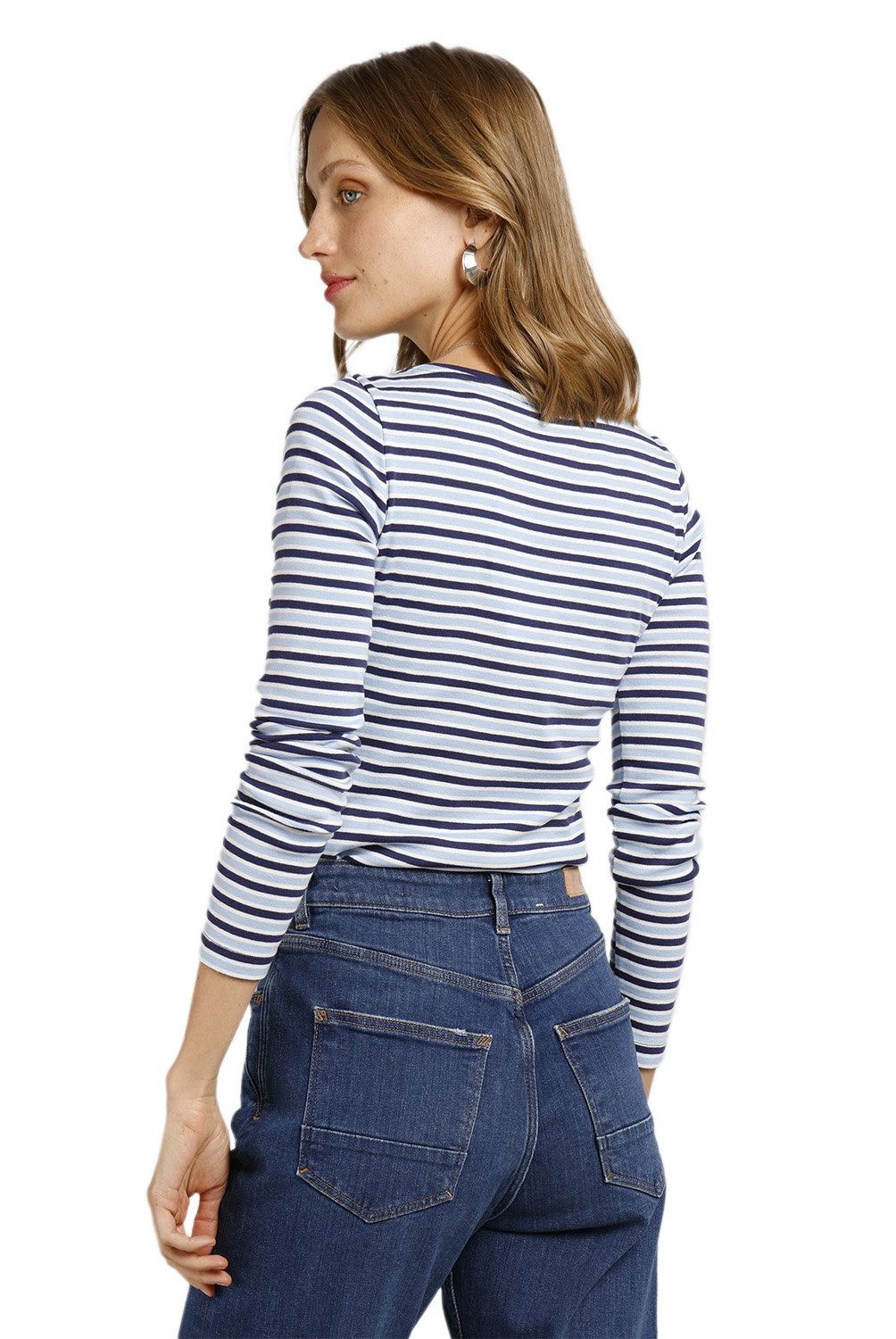ESPRIT - Polera Manga Larga Algodón Mujer Esprit