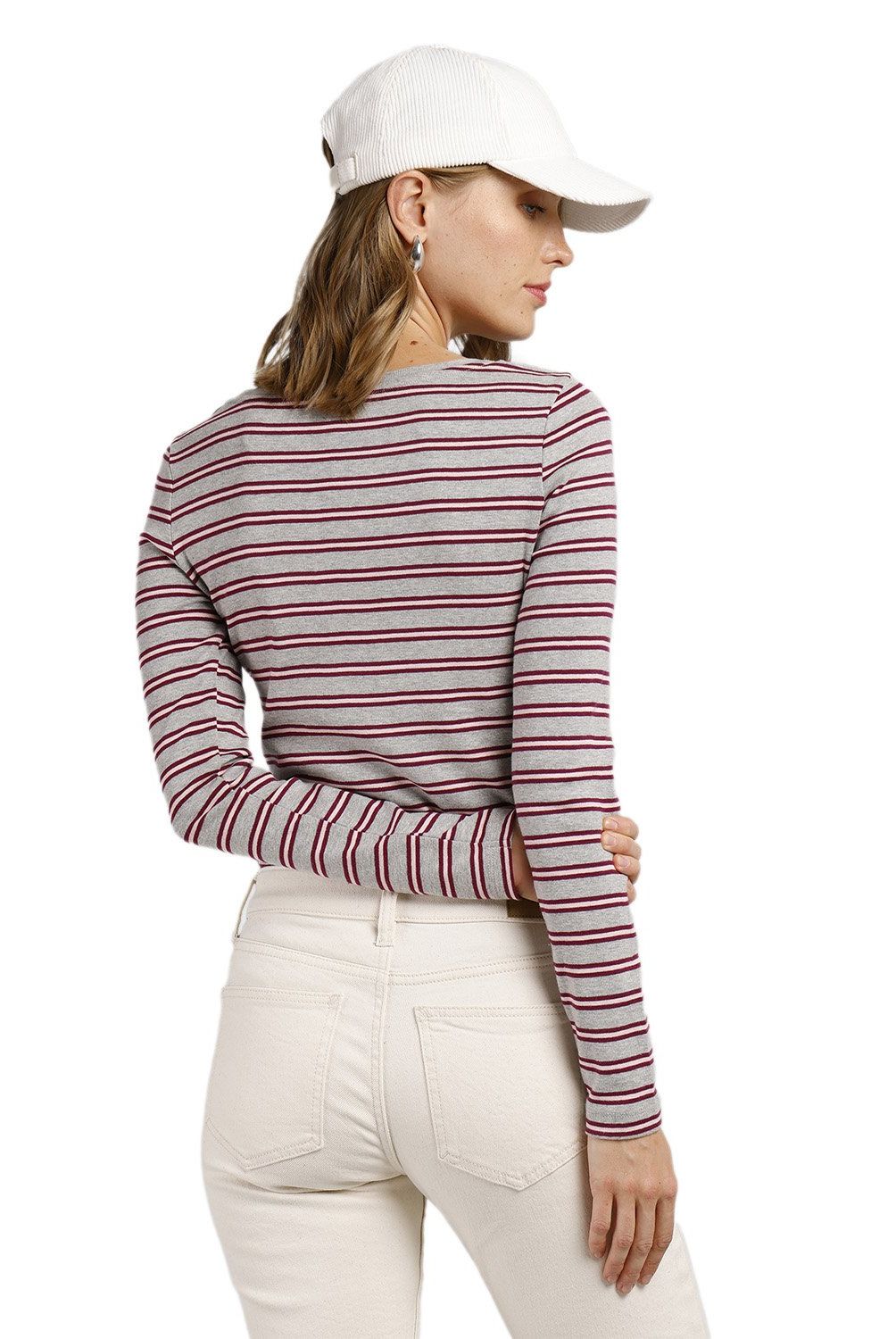 ESPRIT - Polera Manga Larga Algodón Mujer Esprit