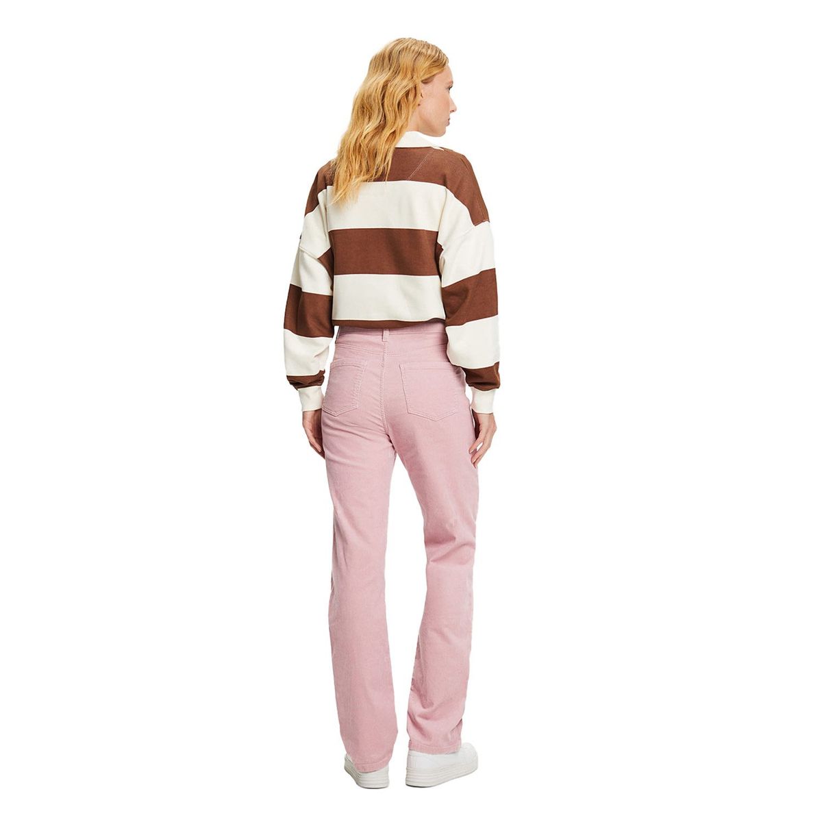 ESPRIT - Pantalón Recto Tiro Medio Mujer Esprit