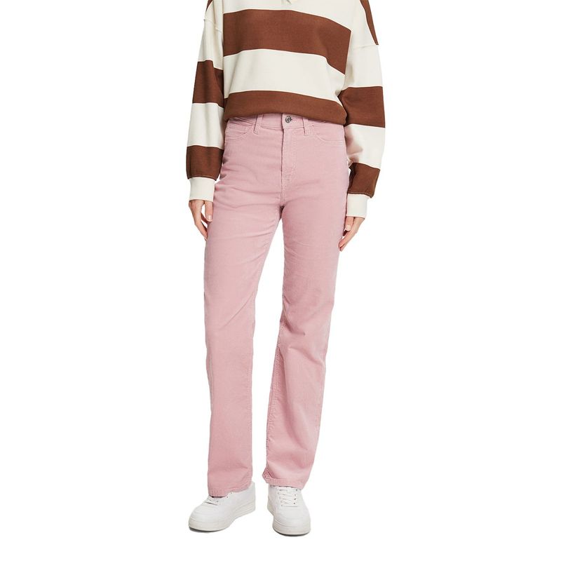 ESPRIT - Pantalón Recto Tiro Medio Mujer Esprit