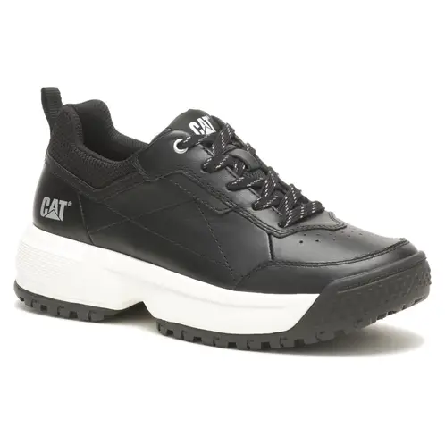 CAT - Flame Zapatilla Urbana Mujer Cuero Negro