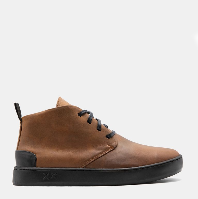 Zapato Casual Hombre Cuero Café