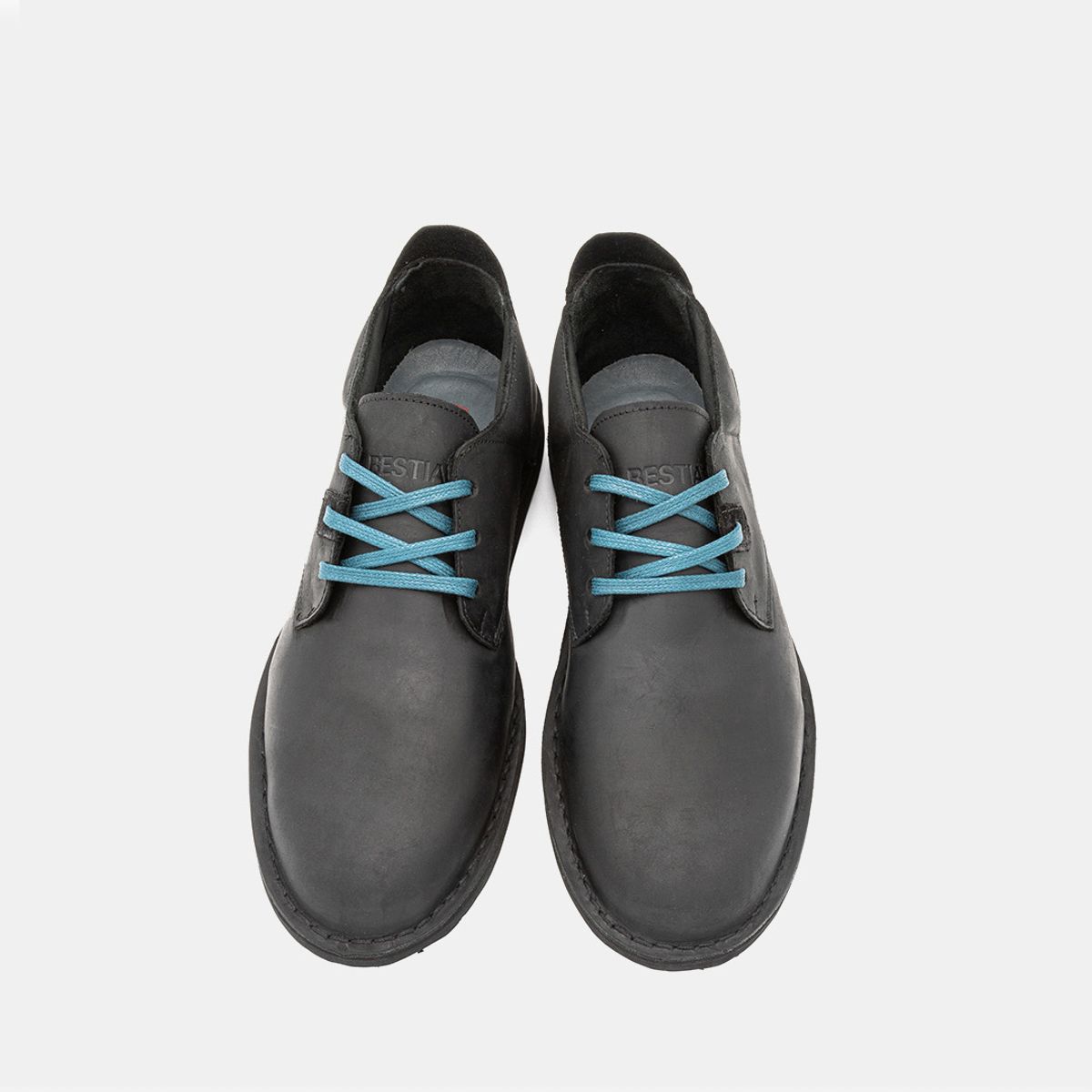 BESTIAS - Zapato Casual Hombre Cuero Negro Bestias