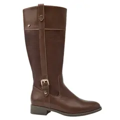 16 HRS - Bota Mujer Cuero Café