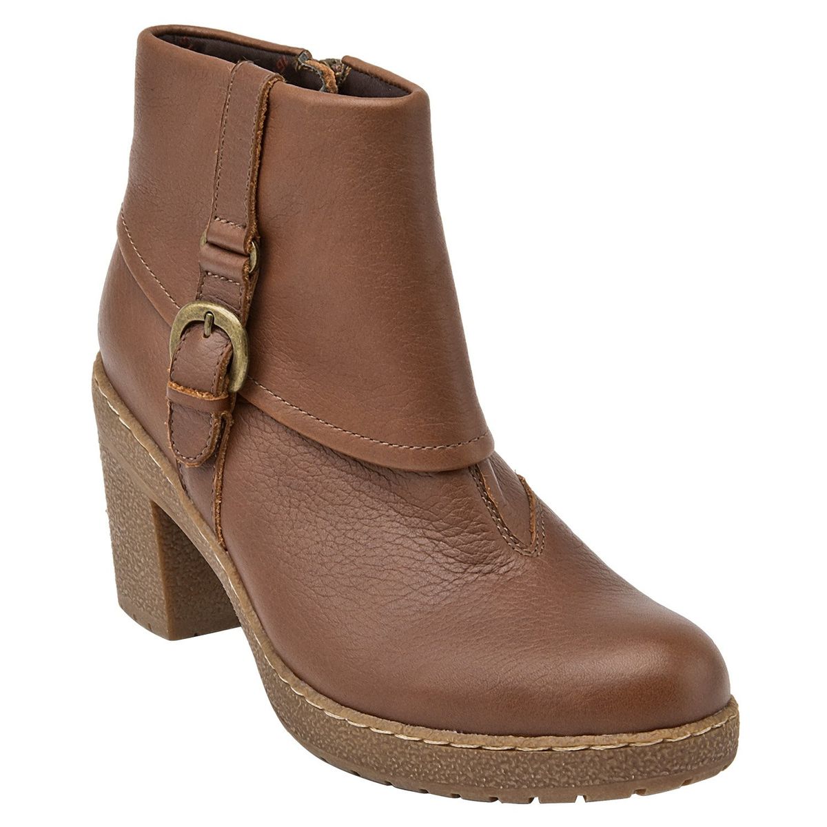 16 HRS - Botin Mujer Cuero Café 16 Hrs