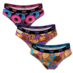 TOP - Pack de 3 Bikinis Algodón Mujer