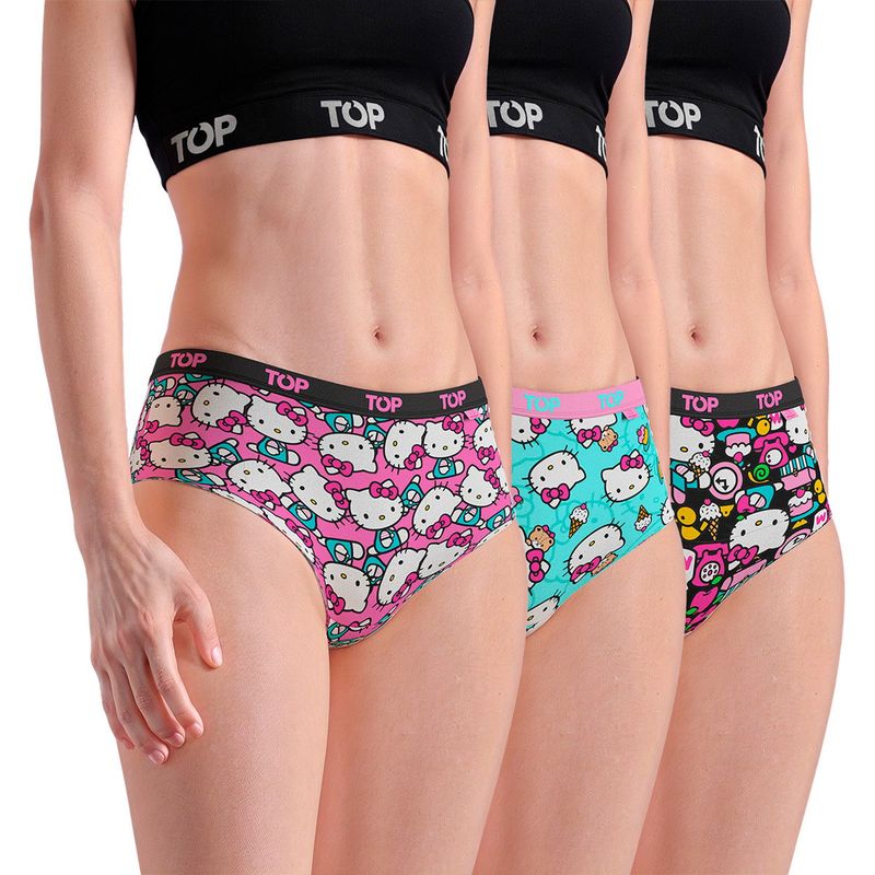 TOP - Pack De 3 Pantaletas Mujer Top