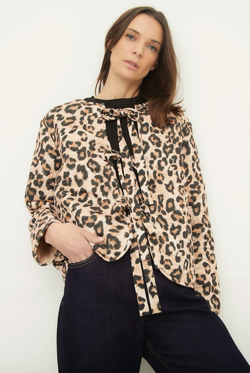 BASEMENT - Chaqueta Animal Print Mujer Basement