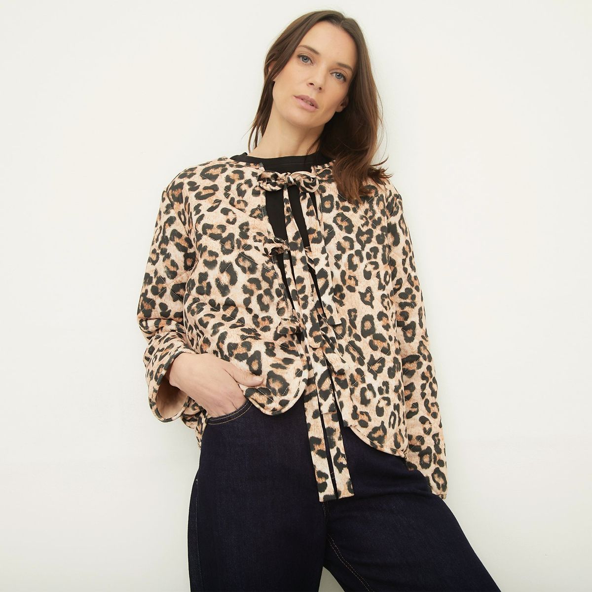 BASEMENT - Chaqueta Animal Print Mujer Basement