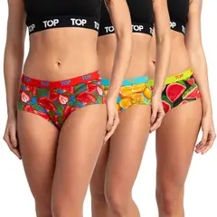 TOP - Pack de 3 Pantaletas Algodón con Elástico Mujer