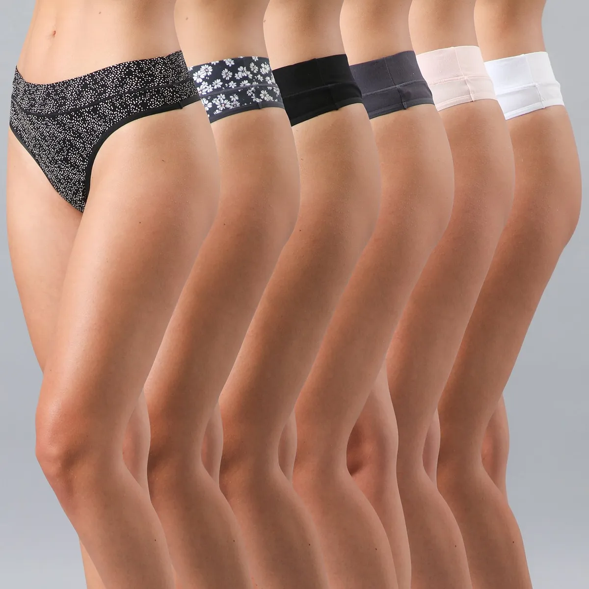 FLORES - Pack De 6 Colaless Mujer Flores