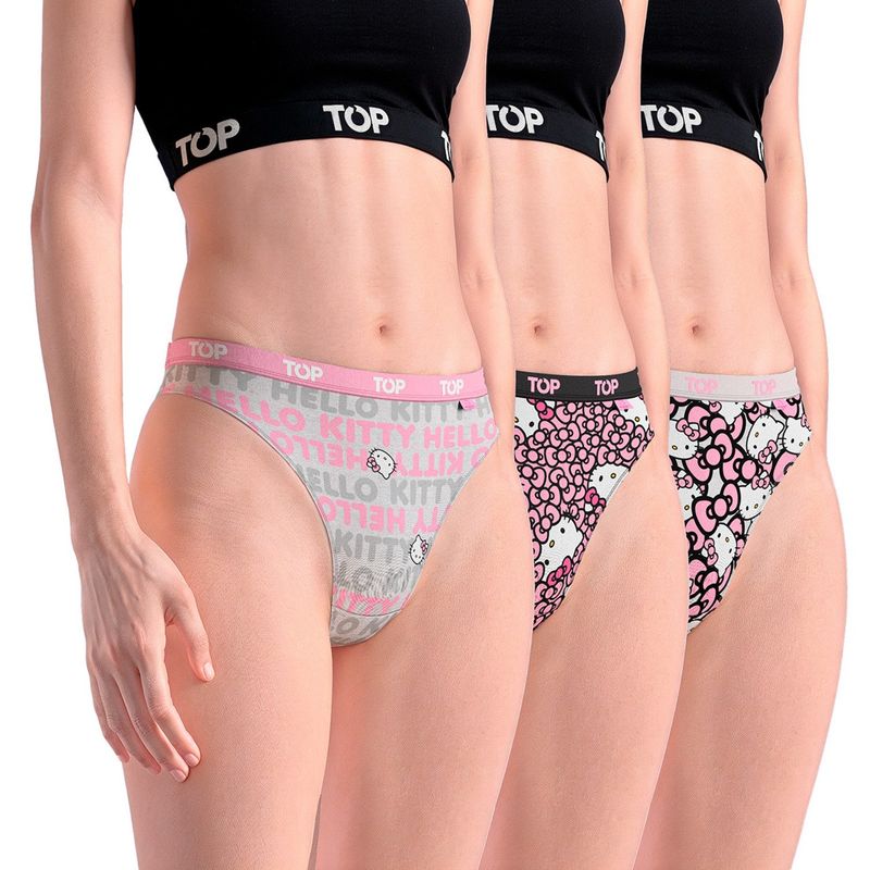 TOP - Pack de 3 Colaless Algodón con Elástico Mujer Top