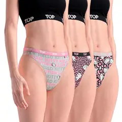 TOP - Pack De 3 Calzones Algodón Mujer Hello Kitty